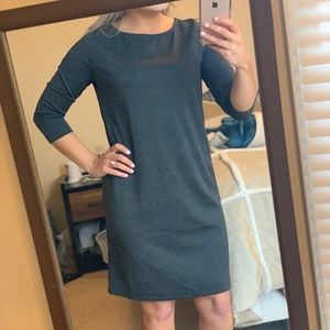 Dark Grey Dress 3/4 length sleeve